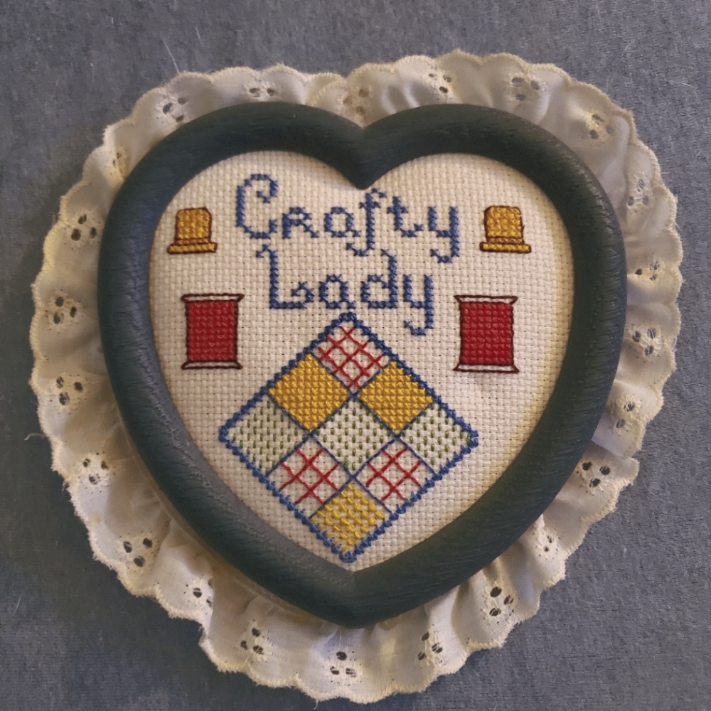 Handmade crafty lady sign